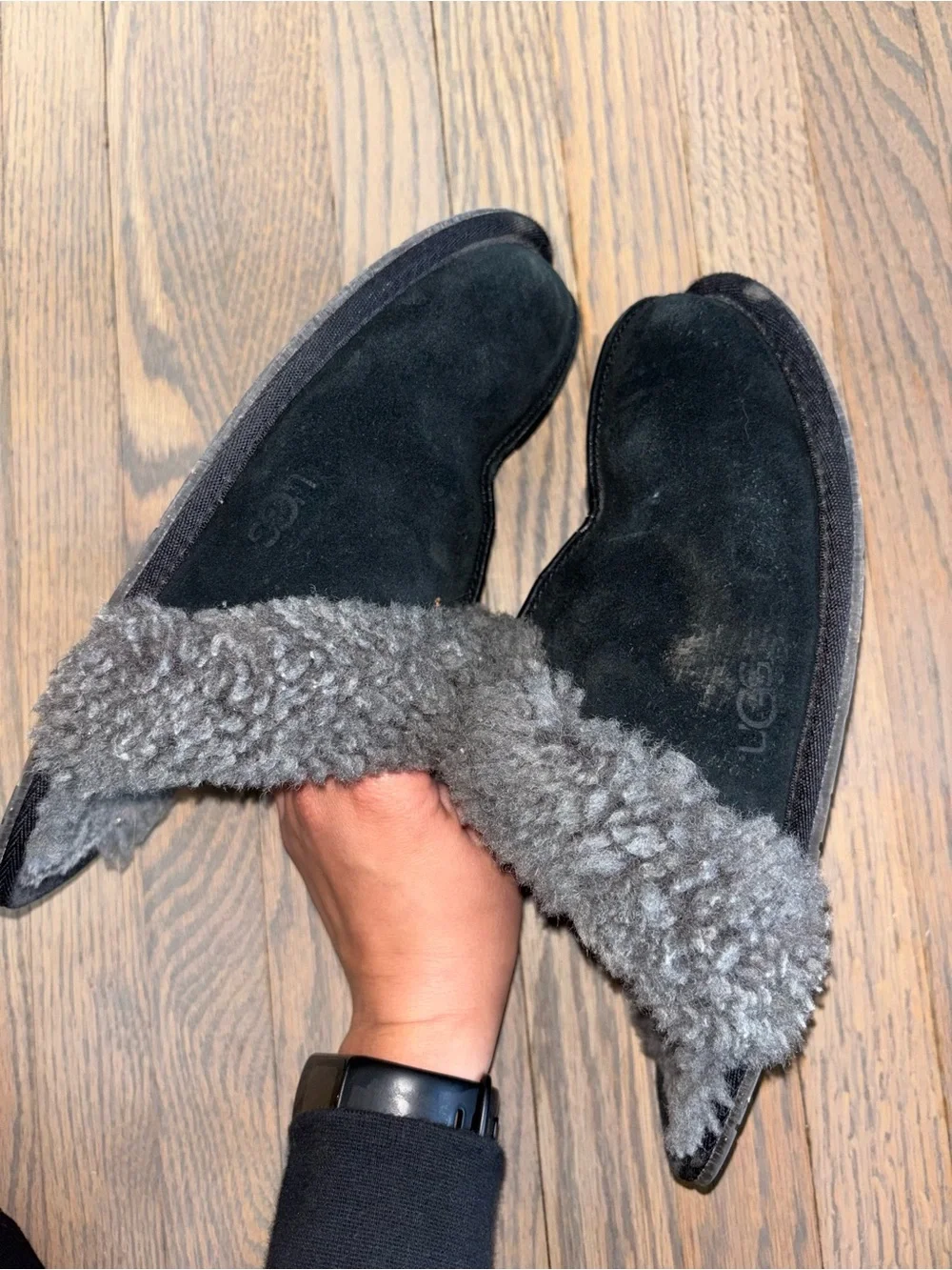 UGG Women's Black Scuffette II Slippers - Picture 3 of 8